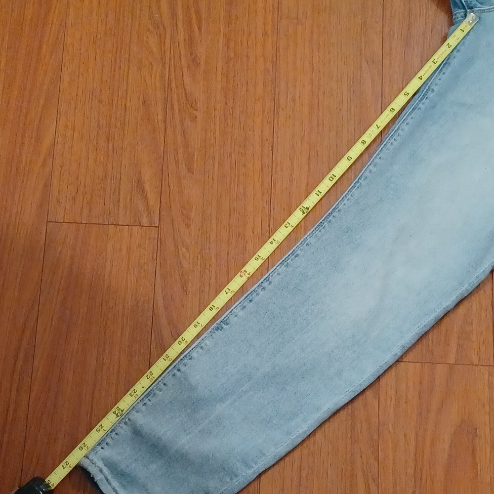 Hudson Barbara Super Skinny Jeans Size 30 high rise distressed Faded Blue - Picture 14 of 16